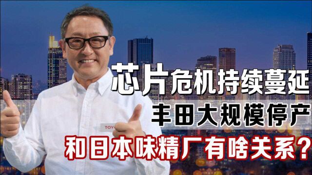 全球芯片危机蔓延!丰田大规模停产背后,是日本味精厂“作祟”?