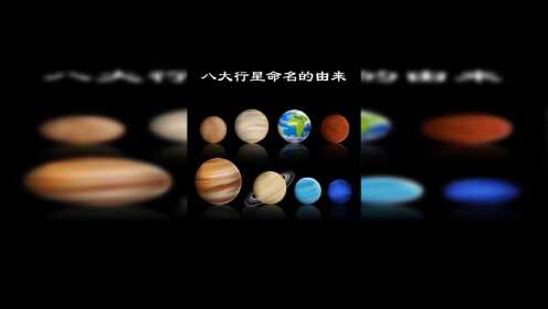 [图]太阳系的八大行星是如何命名的？