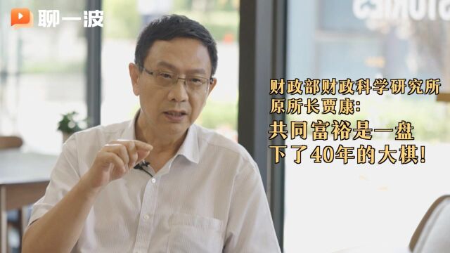 国家财政科学研究所原所长贾康:共同富裕是一盘下了40年的大棋#财经热榜短视频征集#