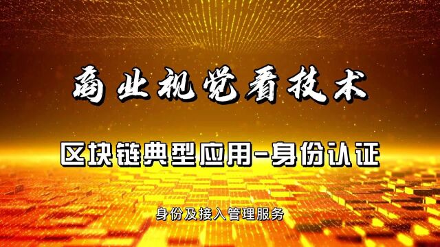 商业视觉看技术之区块链的典型应用场景身份认证