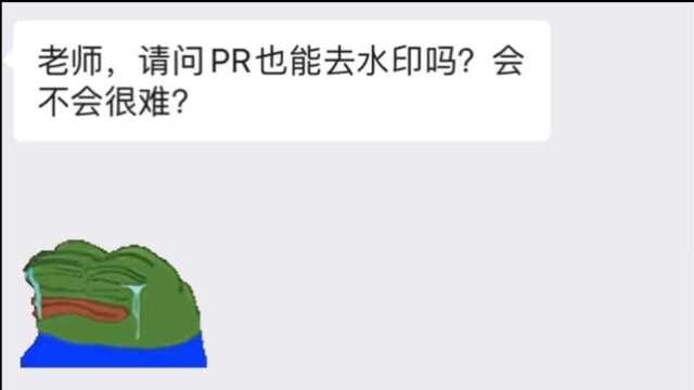 Pr技巧||视频上的水印去除方法