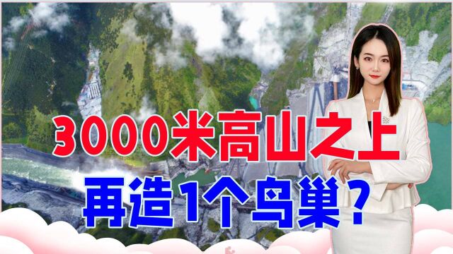 3000米高山之上,再造1个鸟巢?中国这一超级工程,老外不敢相信