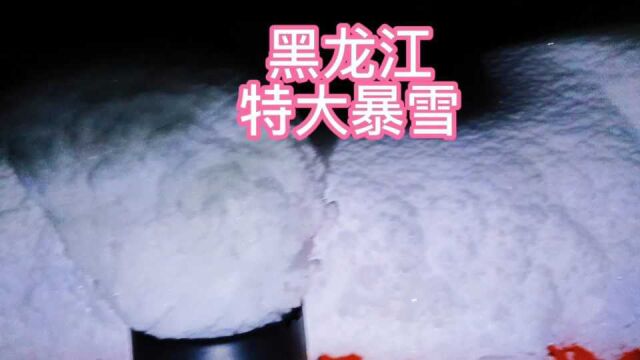 黑龙江特下了半米深的特大暴雪,造成学生停课,交通中断,了解一下