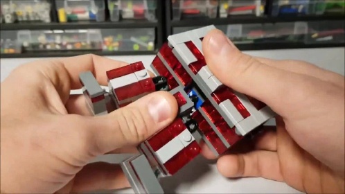 乐高moc教程 21163套内我的世界红石机甲