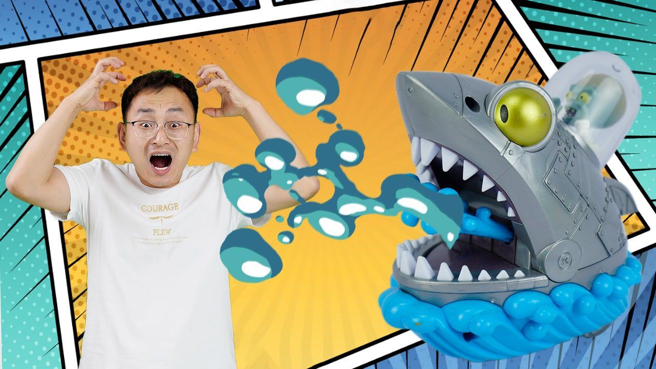 睡梦中的小志被机械鲨鱼僵尸博士喷了一脸水