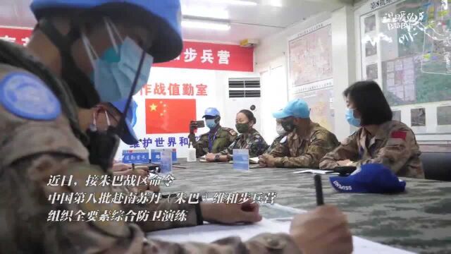 闻令而动!维和步兵营高标准完成综合防卫演练