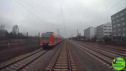 火车第一视角展望：【德国铁路】慕尼黑城市快铁S8线