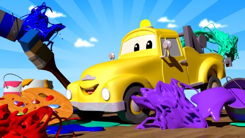 汽车城之汽车宝贝们第31集画你最喜欢的超级英雄