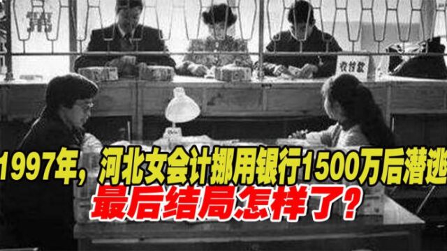 1997年,河北女会计挪用银行1500万后潜逃,被警方逮捕判处死刑