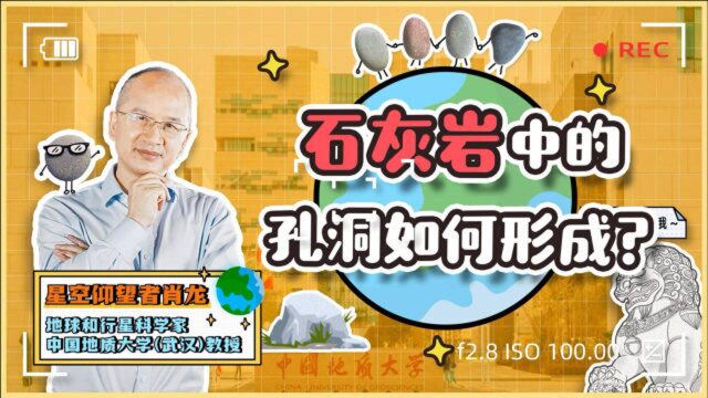 石灰岩中的孔洞如何形成?