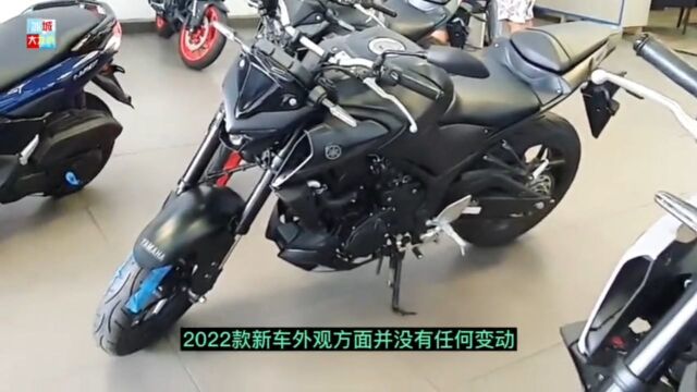 2022款雅马哈MT03,动力强劲颜值高,售价3万配ABS