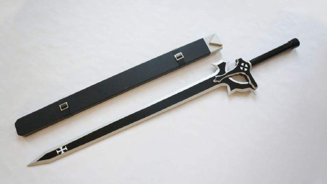 【刀剑神域】桐姥爷武器黑剑阐释者零基础建模教程.3d建模基础教程