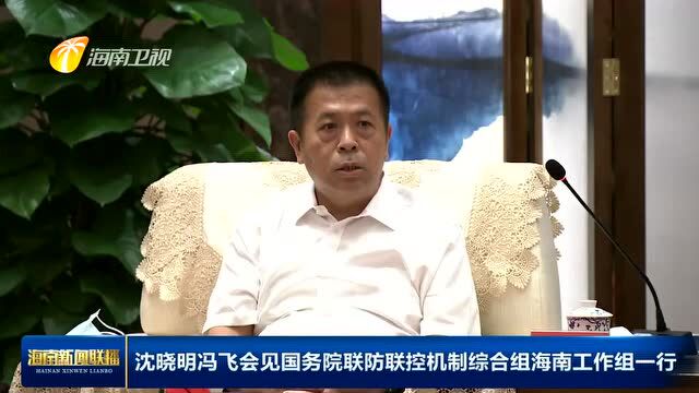 沈晓明冯飞会见国务院联防联控机制综合组海南工作组一行