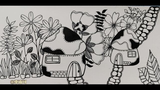 线描插画～我的秘密花园系列～2