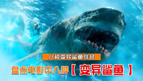 电影中八种变异鲨鱼排名，各种上天入地的鲨鱼你都见过吗？