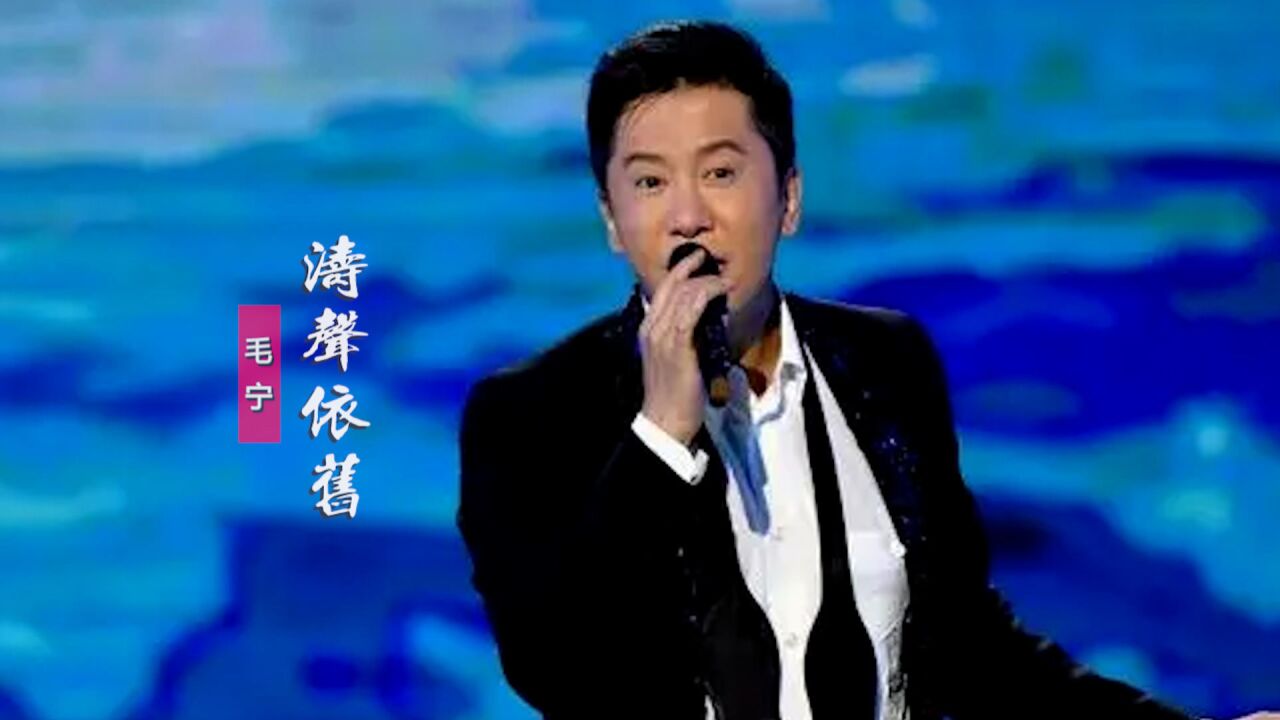 毛宁唱了29年的老歌《涛声依旧》:月落乌啼总是千年的风霜