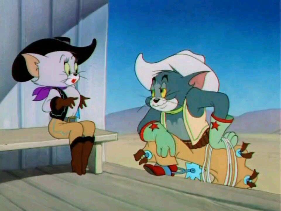 猫和老鼠:爱耍帅的撩妹牛仔猫#猫和老鼠