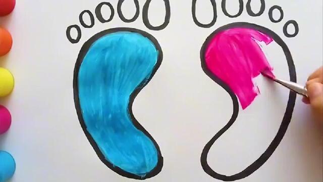 儿童绘画:学画小脚丫