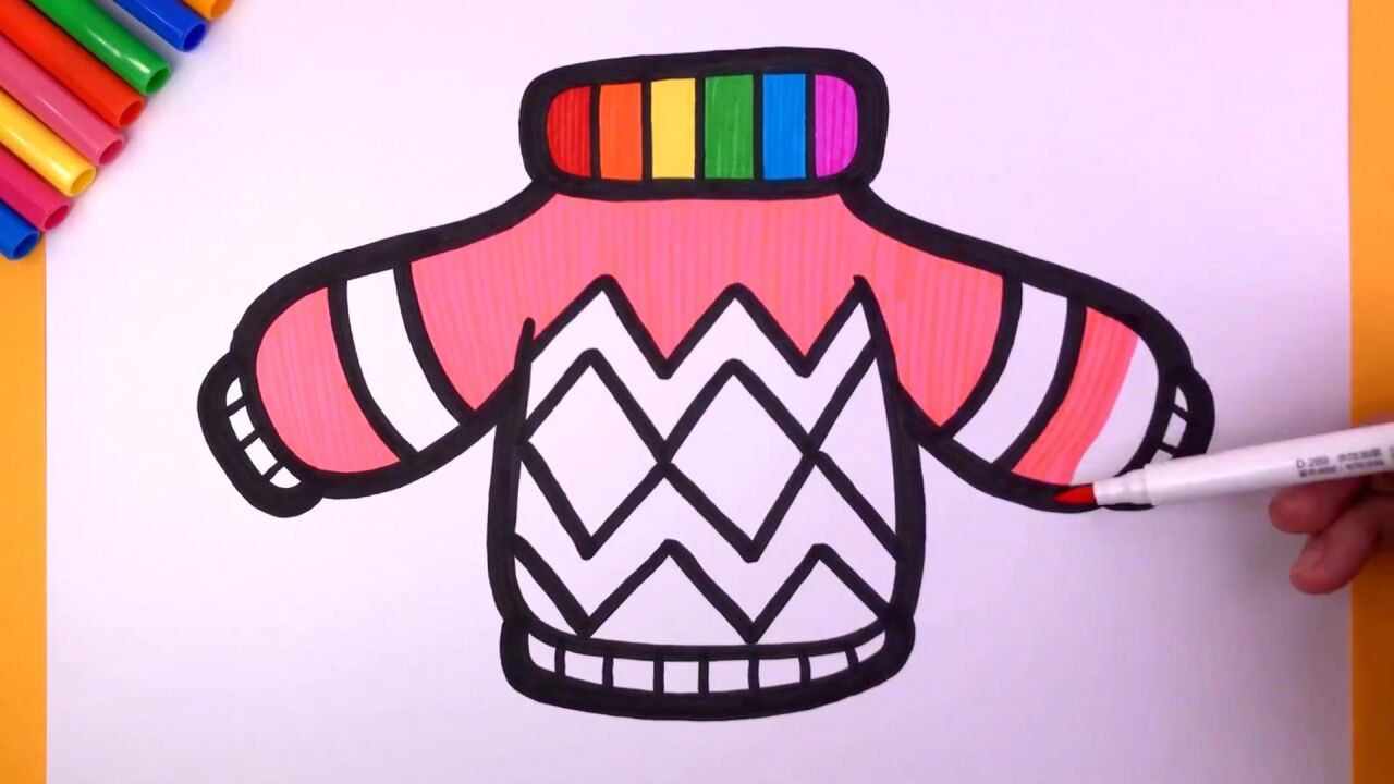 简笔画:画冬衣_腾讯视频