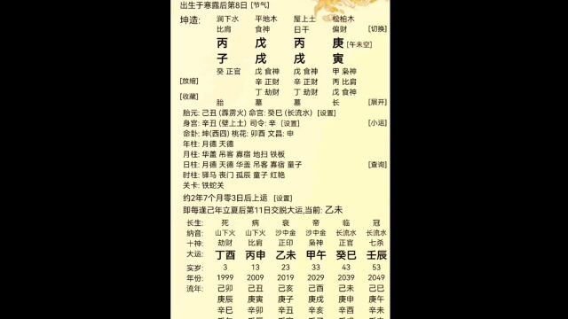 闲聊传统文化八字命理简讲:戍月戌日透丙戊太极换象论切入角度!