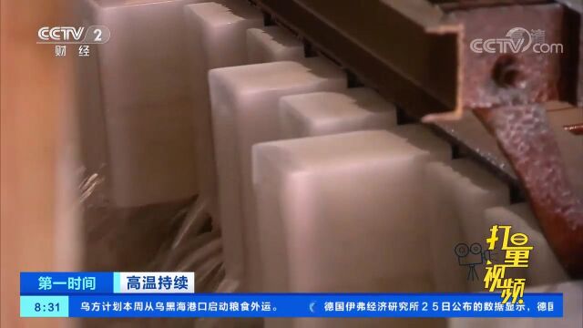 每天生产320吨冰块!上海松江一制冰厂开足马力赶订单