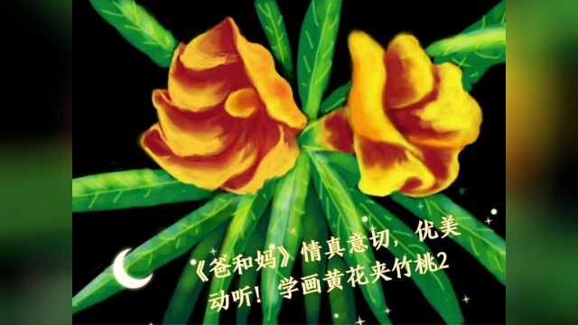 《爸和妈》情真意切,优美 动听!学画黄花夹竹桃2#高质量勤奋