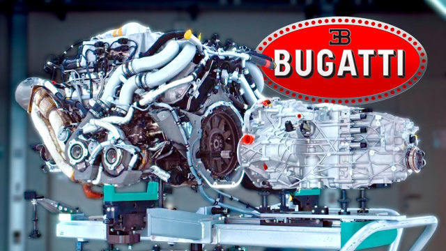 布加迪跑车的16缸发动机,内部结构是啥样?跟着镜头来感受一下