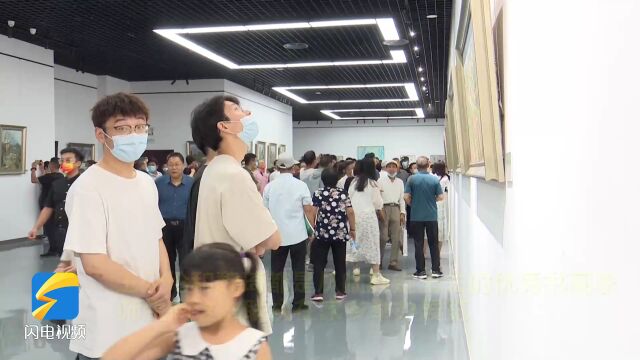 “桃李不言—王少伦 魏琦油画作品展”在临朐开幕