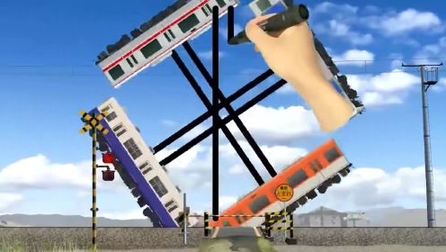 铁路火车动画系列：彩色小火车出发了