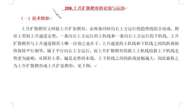 206,上升扩散楔形的识别与运用