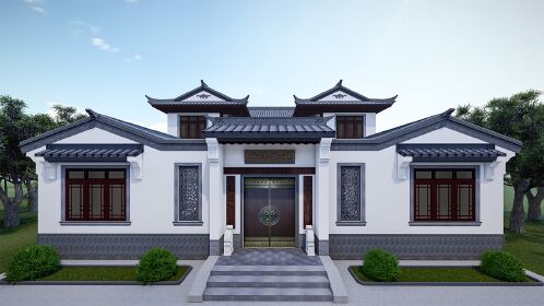 唐语景观丨三合院四合院徽派小院户型分享 有地还是建中式好