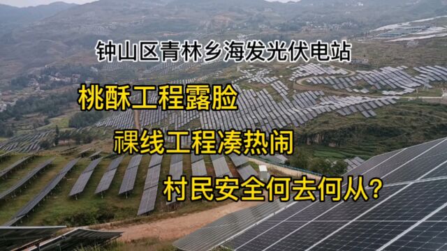 钟山区海发光伏电站桃酥工程露脸,裸线工程、飞板工程凑热闹,村民耕管出行安全何去何从?