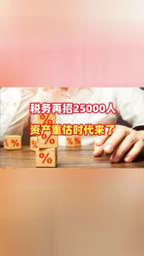 税务再招25000人,资产重估时代来了