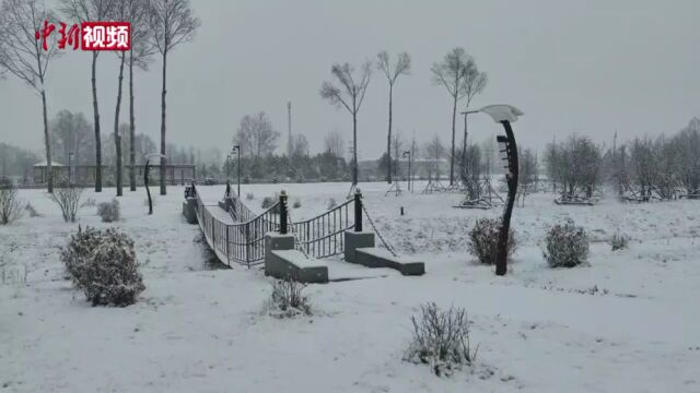 黑龙江省大兴安岭呼中区:迎来今冬以来最大降雪