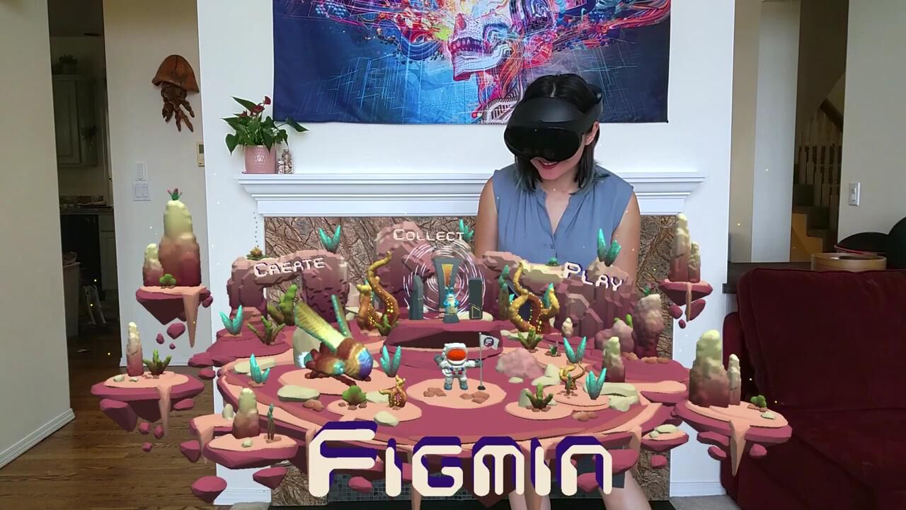 Figmen 「FigminXR」forMetaQuest2&QuestPro,将你的房间变成混合现实画布_腾讯视频