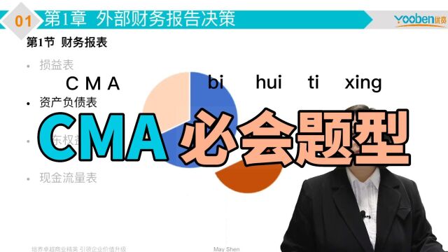 优贲CMA P1 第一章外部财务报告 资产负债表 知识