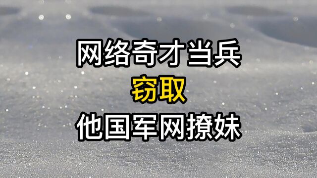 网络奇才当兵,窃取他国军网撩妹