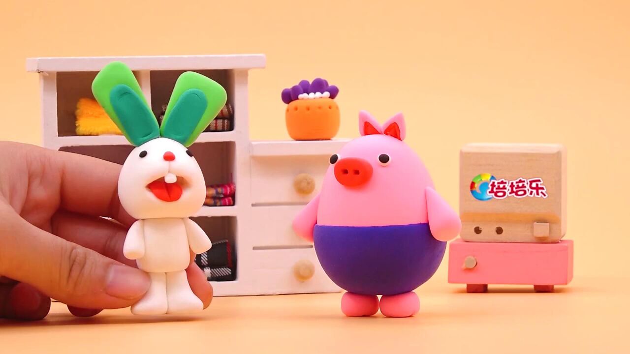 方块熊黏土创意工坊124:黏土还能做美味披萨,方块熊真是太厉害了