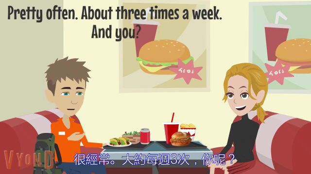 英语日常会话在快餐厅 | 英语口语 | 英语学习 | Learn English | English Listening & speaking