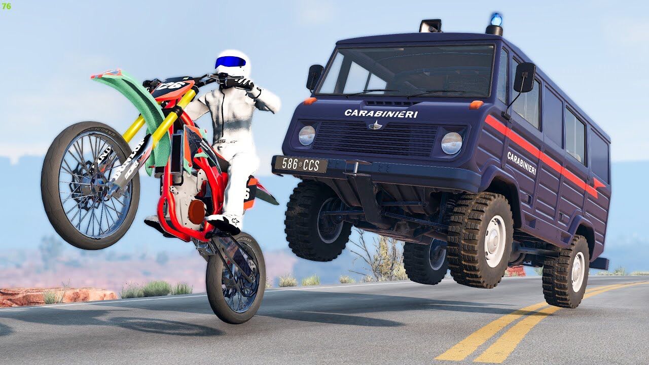 【beamng】警察抓捕失败和撞车事件