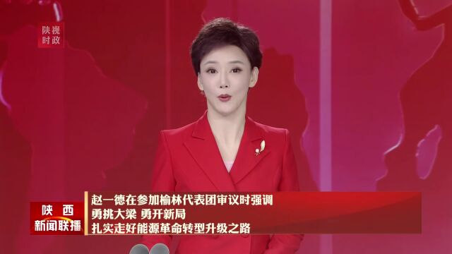 赵一德在参加榆林代表团审议时强调 勇挑大梁 勇开新局 扎实走好能源革命转型升级之路