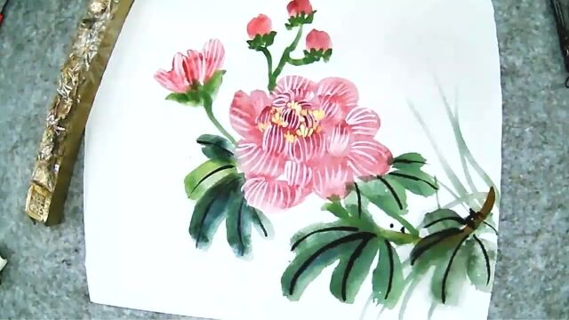 零基础学画芙蓉花技法分享