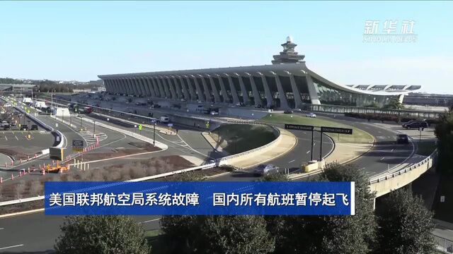 美国联邦航空局系统故障 国内所有航班暂停起飞