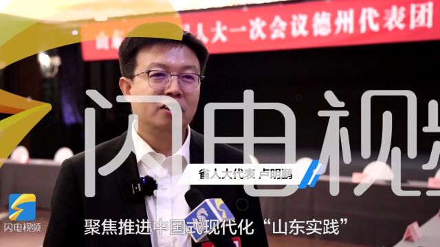 2023山东两会|省人大代表卢明鹏:推进先进制造业高质量发展 力争优势产业产值突破350亿元