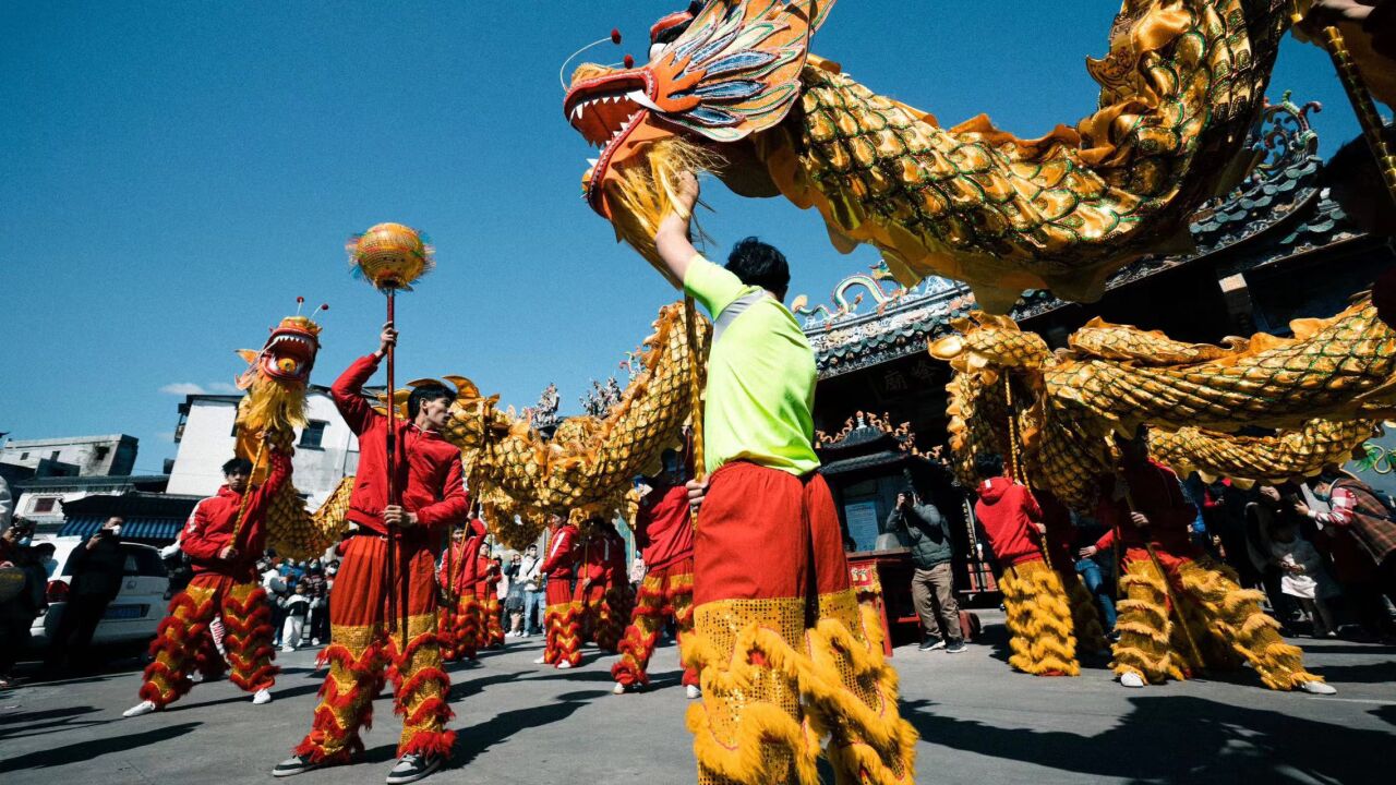 非遗过大年,舞龙闹新春!广东汕头举行新春惠民文化系列活动
