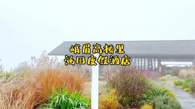 背靠峨眉,面向湖水,对望金顶,抬头即视金顶沐佛光,就来峨眉高桥里涵田度假酒店!#峨眉山私汤温泉 #成都周边游