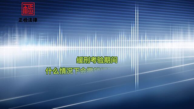 缓刑考验期间,什么情况撤销缓刑收监呢?