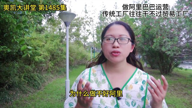 1485集 做阿里巴巴运营,传统工厂往往干不过贸易公司