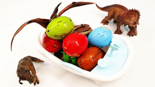 趣味恐龙蛋变形蛋玩具 侏罗纪白垩纪恐龙儿童惊喜玩具