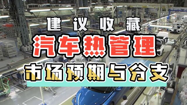 A股的汽车热管理板块异动,有哪些预期?还涉及哪些分支?